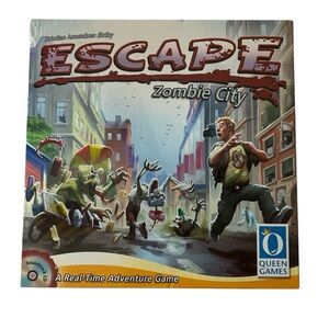 Escape Zombie City Board Game Survivor Of Apocalypse 2014 Queen Games New Sealed